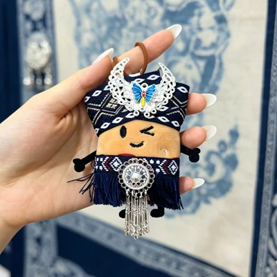 Pluş açarlıqlar DIY plush toy refrigerator magnet - miaojiang-small-potato-pendant-3