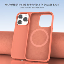适用iPhone15Pro液态硅胶套原装软硅胶苹果13ProMax真液态磁吸壳