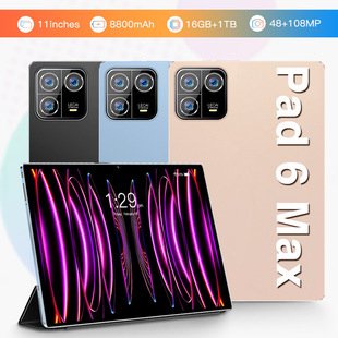 Cross-Border Pad 6 Max New Model 10.1inch Factory Direct Sales Android 16+1t Memory Two-In-One Tablet Computer
