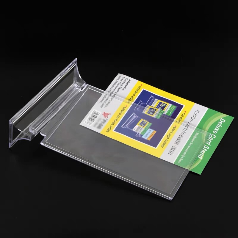 培友の有機的なプラスチックのラッパ形の台の札のテーブルのカードのテーブルのカードの酒の水の札の展示の札の価格の提示の札|undefined