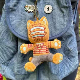 跨境新品Isaac Kitty Clarke plush 宇航服猫咪毛绒公仔玩偶