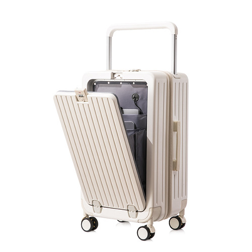 Yongsheng Luggage 20-inch Password Carry-on Suitcase New Dopamine Color Fashion Travel suitcase Front-opening Rolling Suitcase
