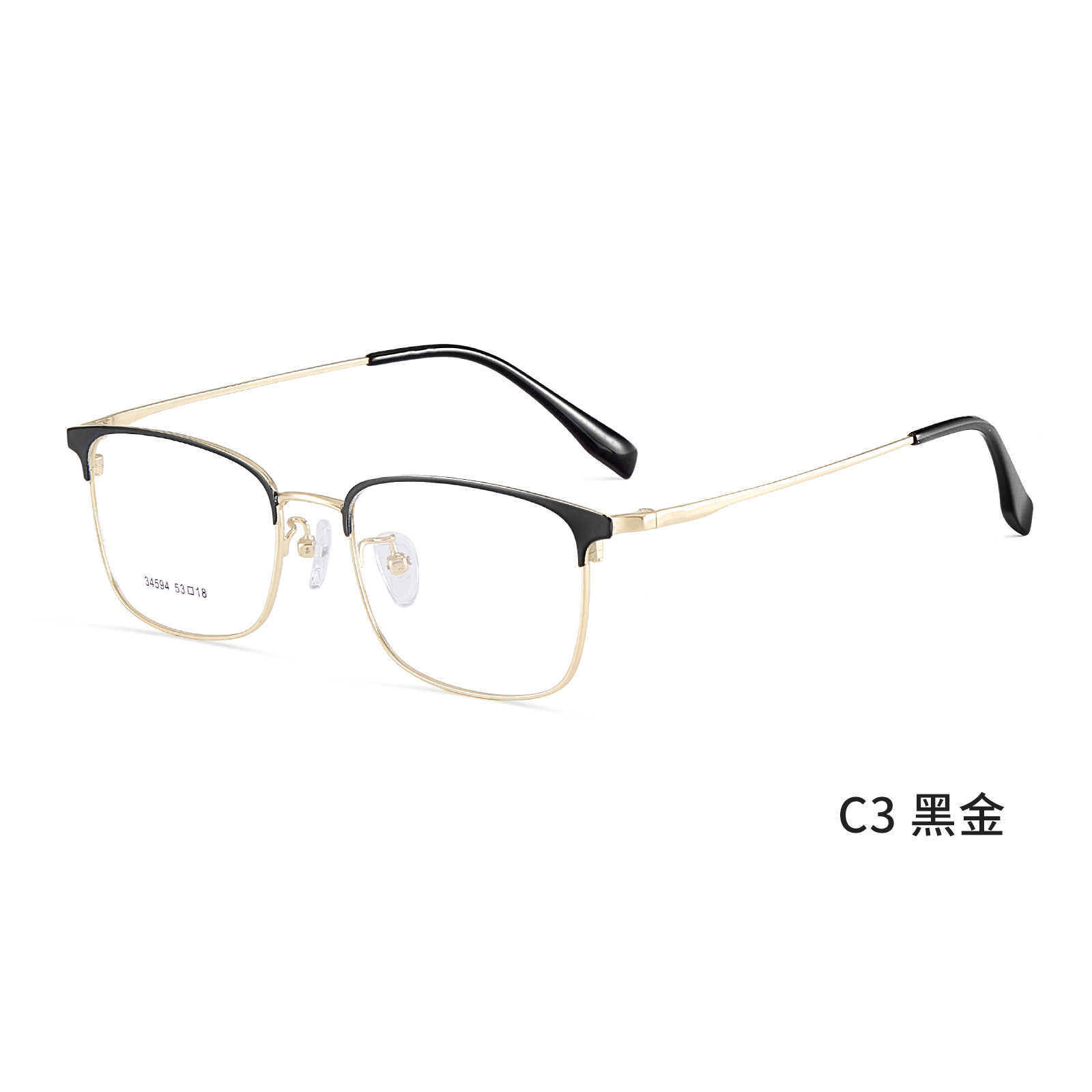 Trabajo especial para hombres clásicos de aleación de ocio marco de gafas elásticas no cara Danyang al por mayor con gafas