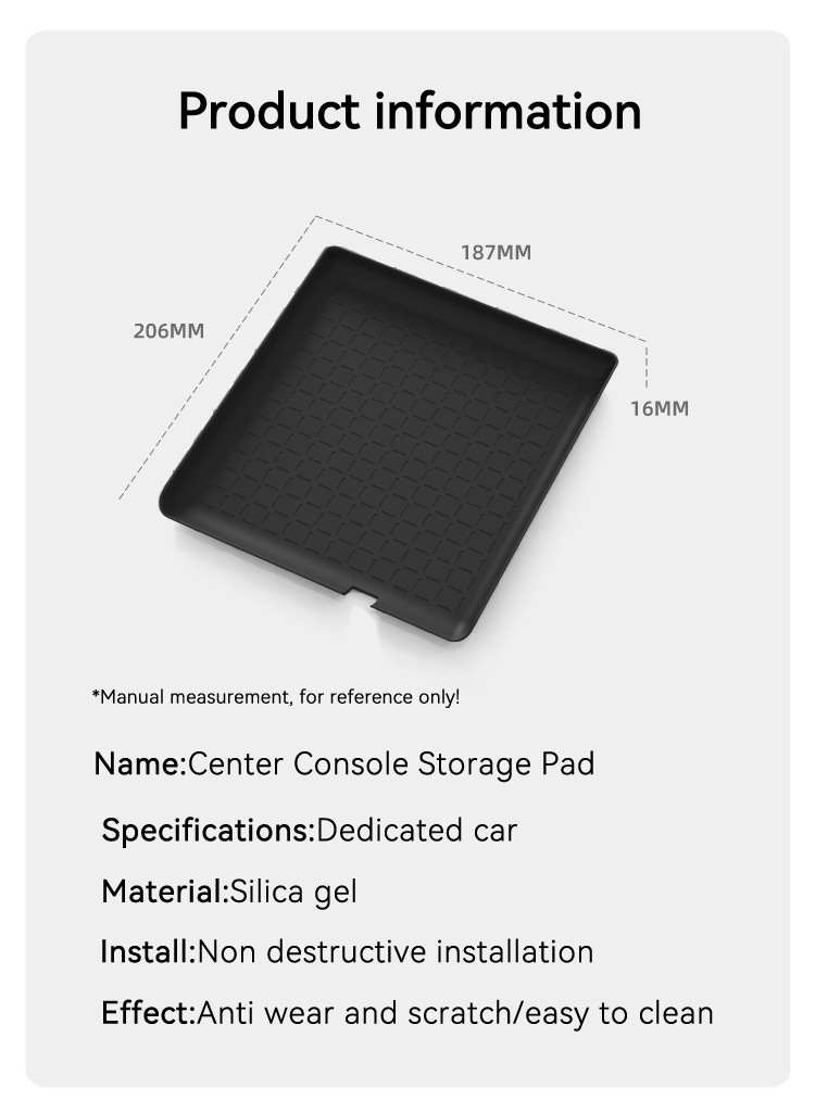 Suitable for 26 Models of Toyota Rav4, Central Control Storage Mat, Silicone Protective Anti-Slip Mat, Special Modified Accessories for Automotive Products