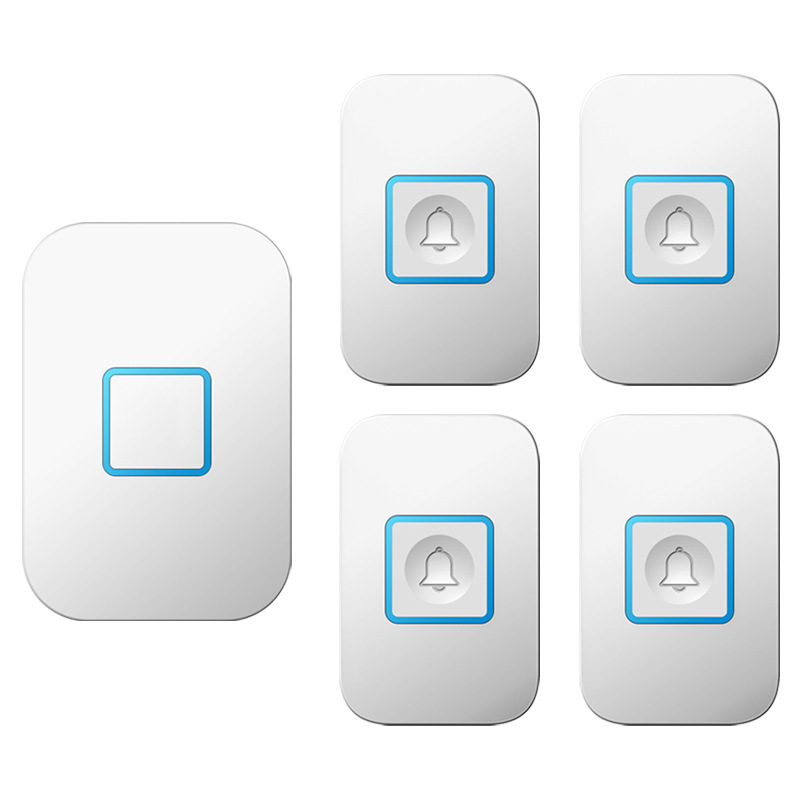 家用无线门铃 四拖一 远距离遥控电子门铃呼叫器 英美欧 外贸跨境