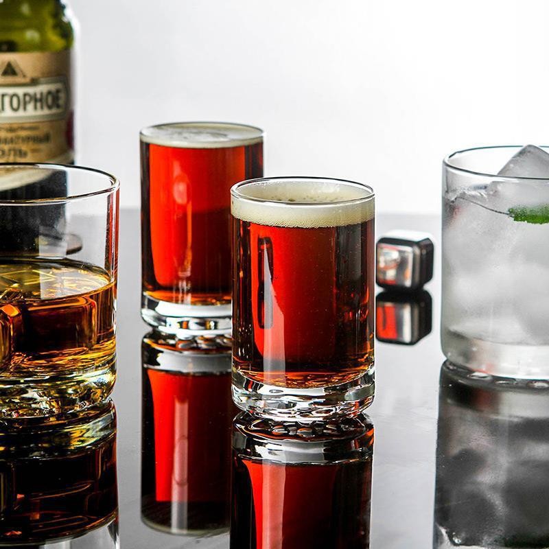 Libby Heat-Resistant Transparent Glass Water Cup Soaking Tea Cup Hotel Hotel Sussex Mouth Cup Straight Body Water Cup Foreign Wine Glass Beer Cup