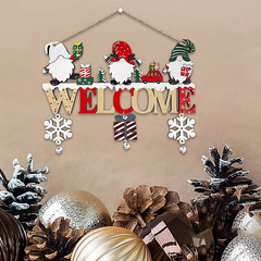 現物クリスマス装飾看板漫画アルファベット標識鈴木製ドア掛けクリスマスツリー装飾品ストラップ