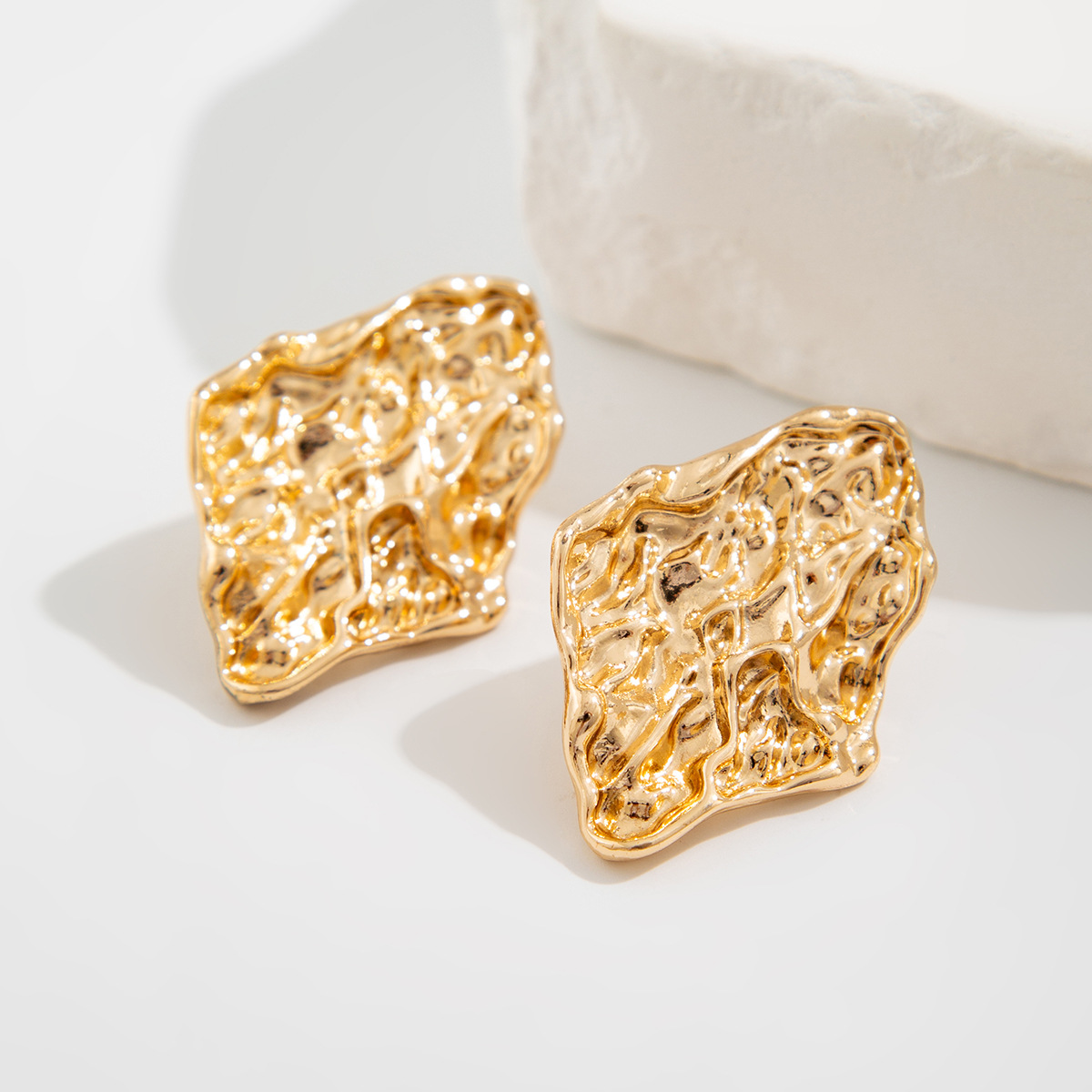 12g Weight Steel needle Ear Needle Material Drop Earrings, Ear Studs Classification 1 Pair Quantity Party, Street Occasion Alloy Material Geometric Pattern Women's Gender Polished Finish Plating Design Exaggerated, Punk Style 1 Pair Exaggerated Punk Geometric Plating Alloy Drop Earrings Ear Studs 70