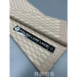 新款贡缎棉服男装面料Polish luxury Embroidery Lace 100%Cotton