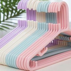 5-30支加粗加厚衣架晾晒衣服成人家用塑料无痕衣挂防滑衣撑子