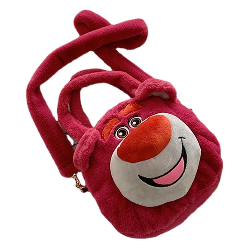 Bolso de Mano de Felpa con Forma de Osito o Stitch, Lindo, Estilo Coreano, Bandolera, Regalo, Venta por Mayor