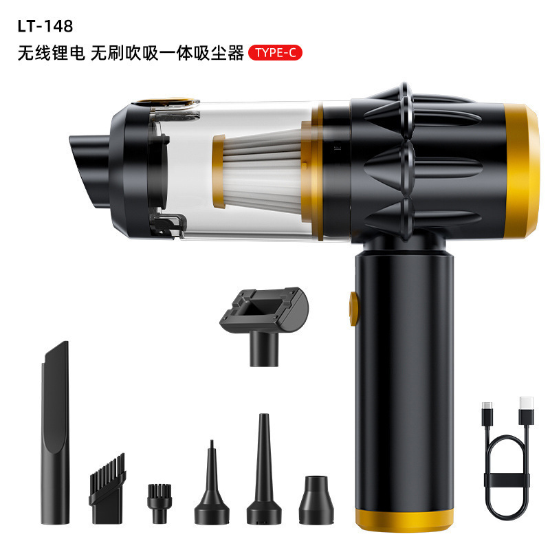 車用掃除機 3速大吸引ワイヤレス電力表示ポータブルブラシレス家庭用ハンドヘルドダストコレクター掃除機|undefined