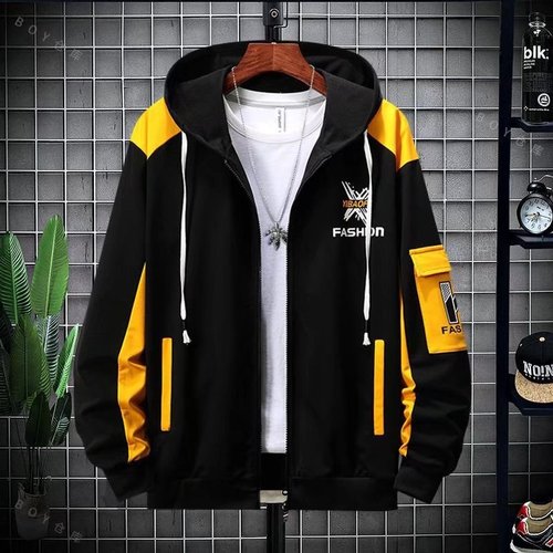 Cape Hoodie Sweatshirt for Men, Spring and Autumn Season, Loose Korean Style, Trendy Long Sleeve Outerwear, Hong Kong Style Set