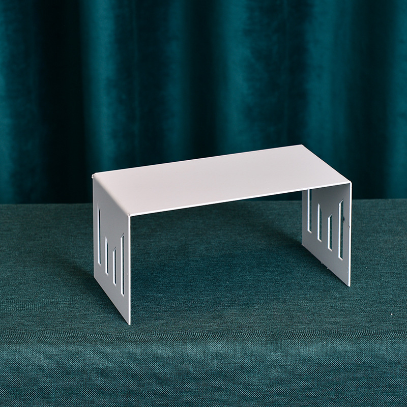 De Hierro blanco mesa de postre decoración cuadrada soporte de la torta placa macaron Chino de doble capa Buñuelo soporte de la tabla de descanso de té image 18