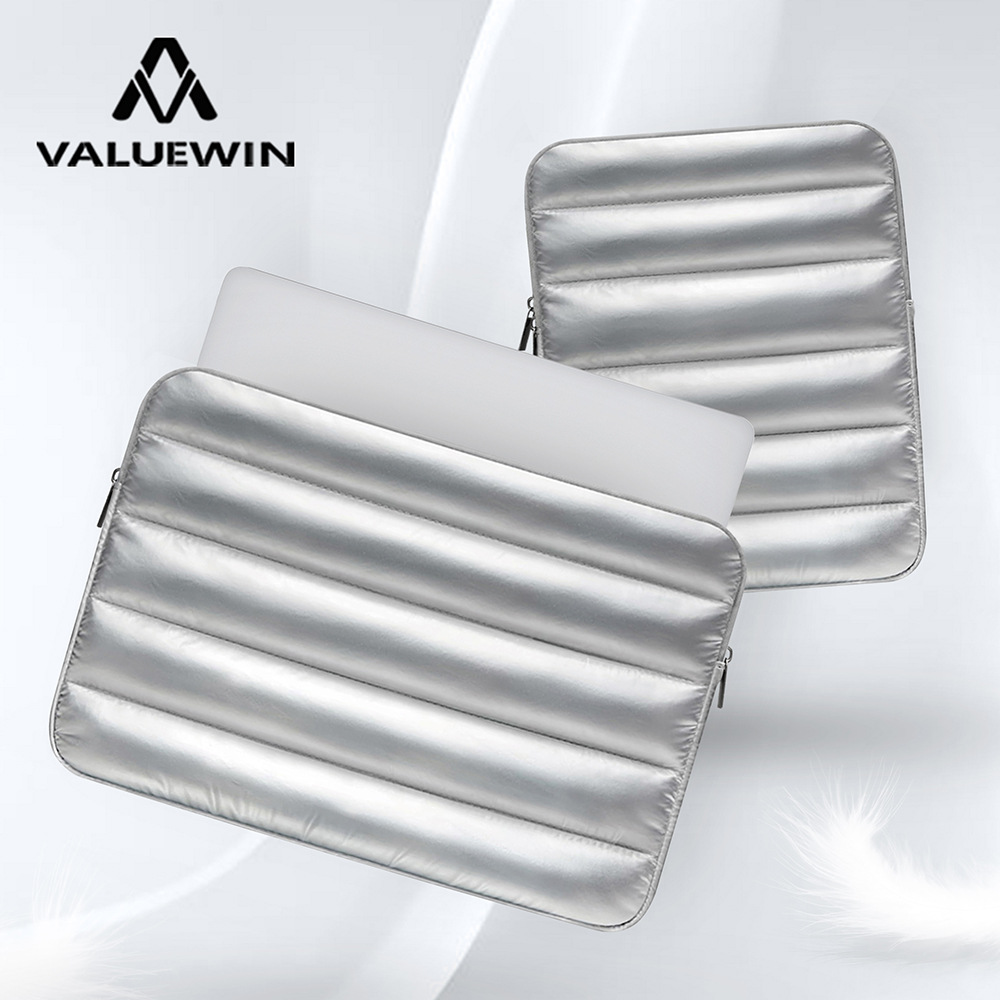 Cross-Border Puffy Soft Puff Air-Feel Computer Bag 11/13/ 15.6inch iPad Niche Cloud Bag