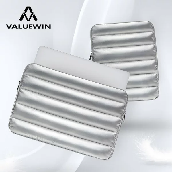 Cross-Border Puffy Soft Puff Air-Feel Computer Bag 11/13/ 15.6inch iPad Niche Cloud Bag