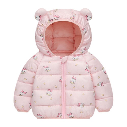 Amazon Children's Clothing  Autumn and Winter New Cartoon Children's Down Padded Jackets for Small and Medium-sized Children's Padded Jackets for Boys and Girls