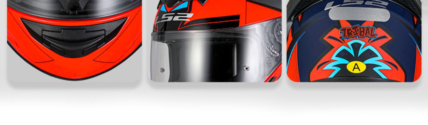 LS2 Full Motorcycle Helmet 3C Riding Scooter Winter FF352