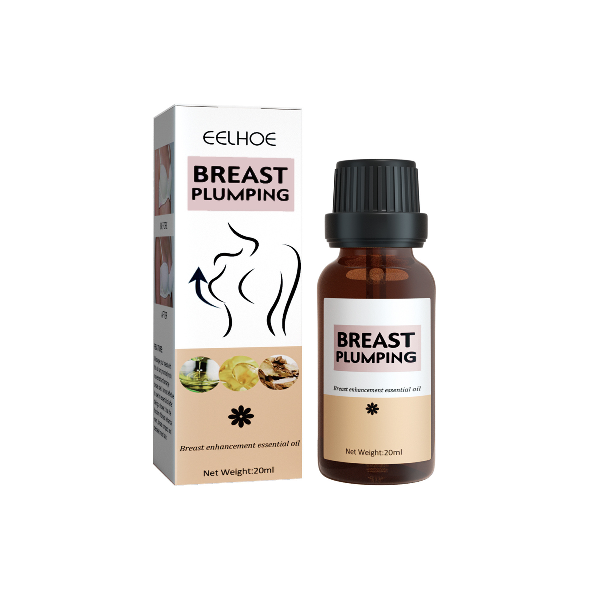 Huile Essentielle Hydratante Douce Soin Massage Seins Complets et Forts_voghion.com