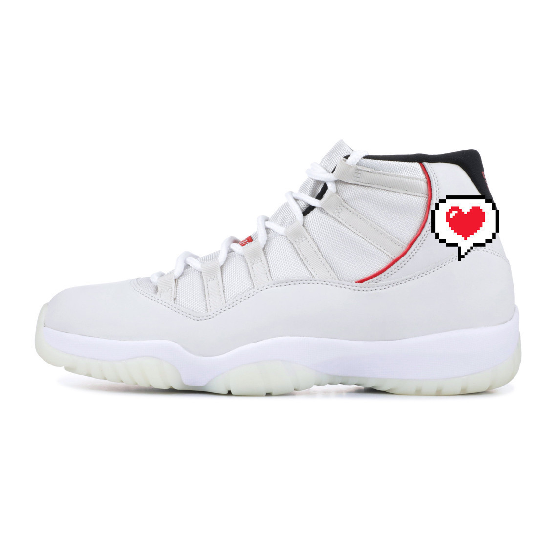 Transfronterizo Putian AJ11 Star Jiao 11 generación de zapatos de baloncesto negro rojo almohadilla de aire de palma completa para hombres y mujeres zapatillas de combate