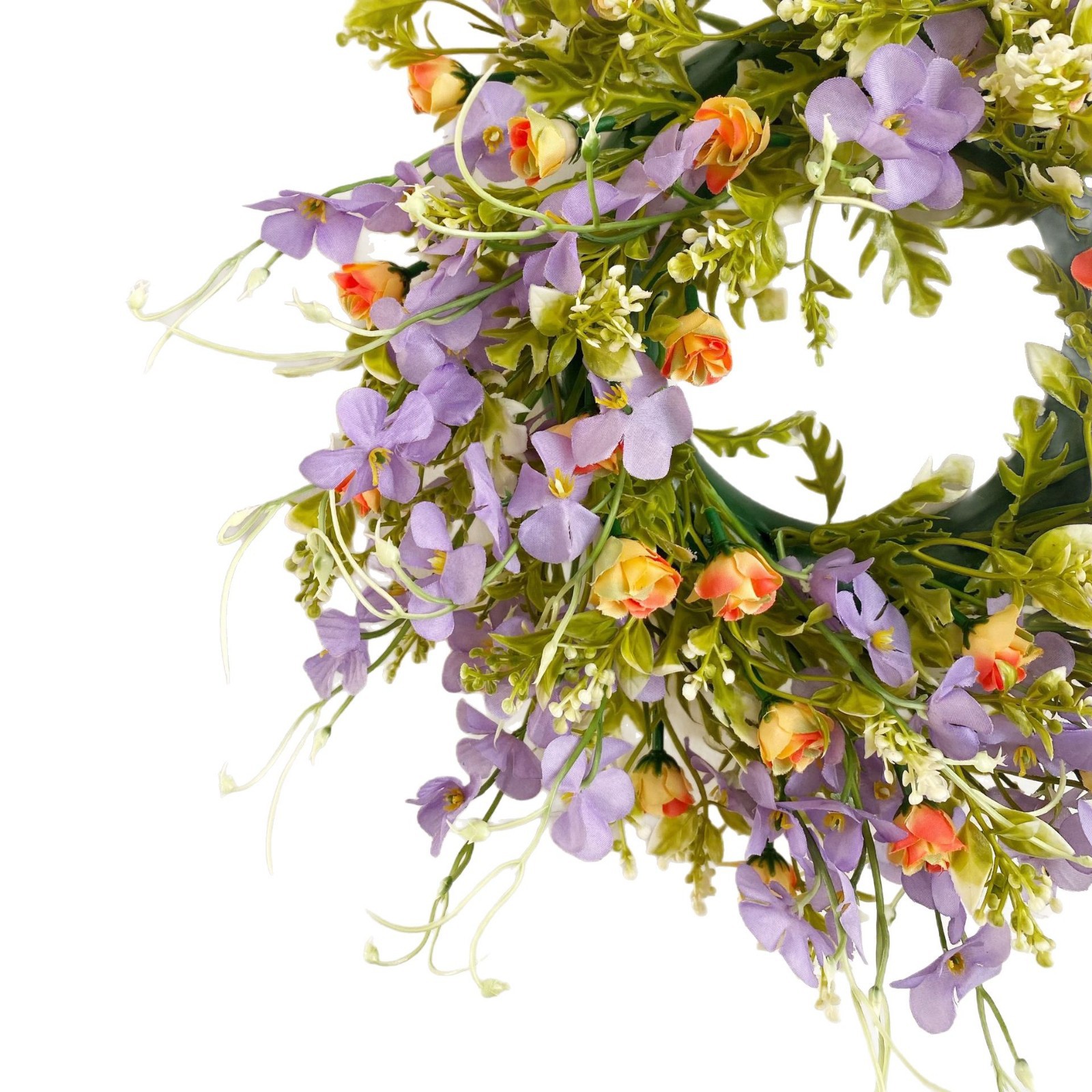 Transfronterizos coronas de flores púrpura de caña flores simuladas para el hogar sala de estar decoración de balcón flor de primavera decoración frontal Amazon