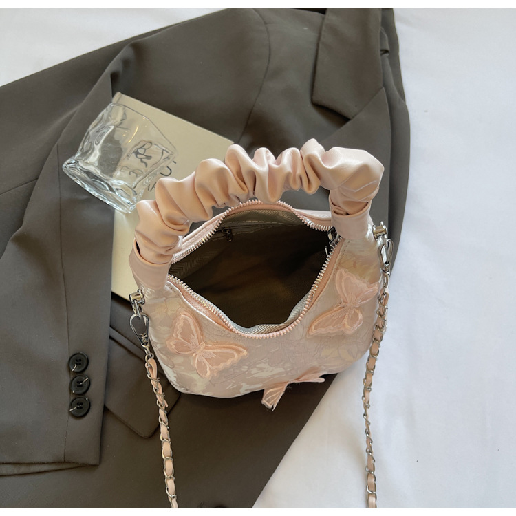 New Chinese-style embroidered bag for women, 2025 new summer commuting crossbody bag, niche ancient-style hand-held bucket bag undefined