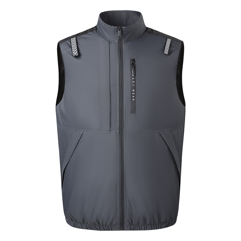 Ropa de aire acondicionado de verano con ventilador de los hombres ropa de trabajo manga corta sitio de construcción carga refrigeración soldador Protección Laboral ropa de los hombres