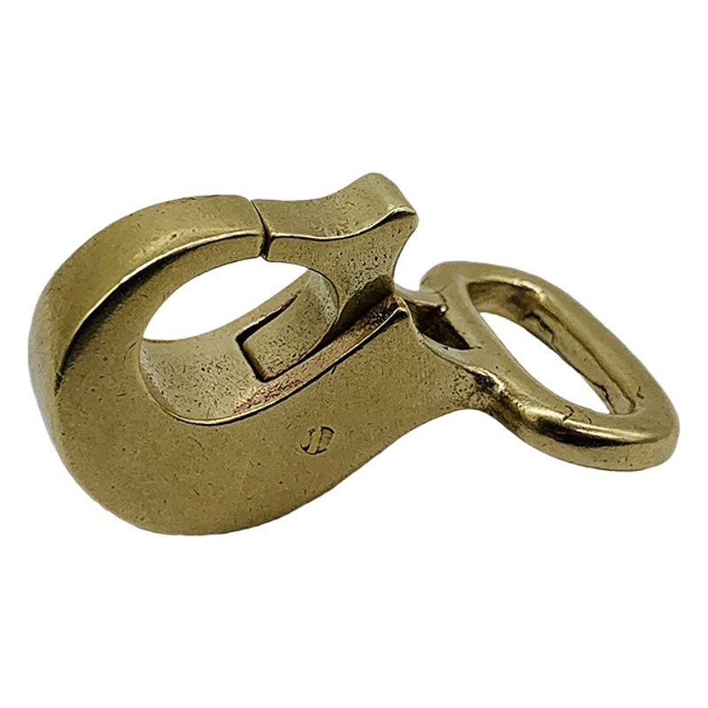 Dongguan broken copper copper chick hook DIY handmade leather luggage shoulder strap accessories 18mm inner diameter Vintage Dog buckle