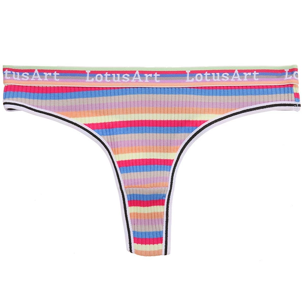 Purple Color Strips [Thong]