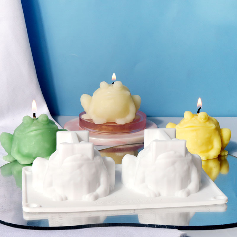 Zhongcheng diy candle mold toad aromatherapy candle silicone mold mirror resin Amazon hot new products
