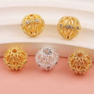 18k�~僽�߱�ɫ΢��ʯ�U����A�黨��diy�ֹ�ˮ�������Ʒ���