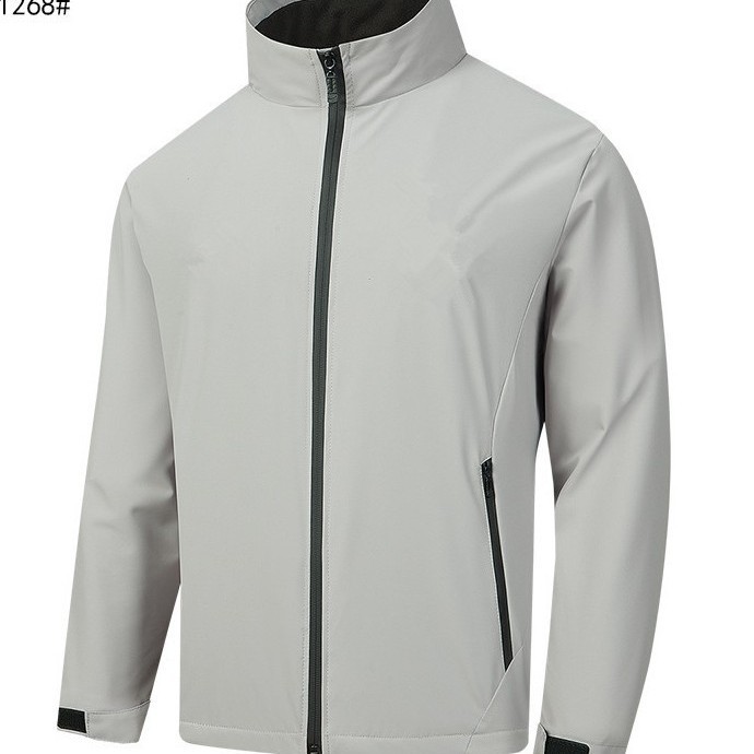 Mainly for Foreign Trade, Cross-Border Outdoor Sports and Leisure Single-Layer Clothing, Men's Windproof and Breathable Jacket with Embroidered Logo