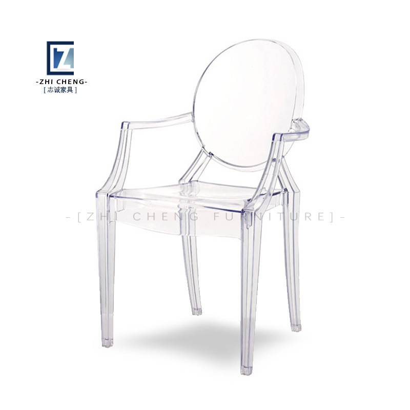 Sillas de cristal PC sillas transparentes sillas de plástico PP sillas acrílicas sillas de comedor sillas de boda sillas de bambú fábrica de Foshan