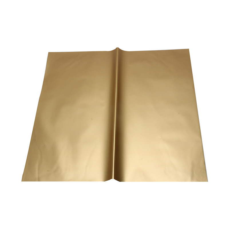 Huaxi doble cara papel de oro lipa papel de embalaje de flores engrosado impermeable oro de papel elegantemente florista ramo abierto papel de embalaje de flores