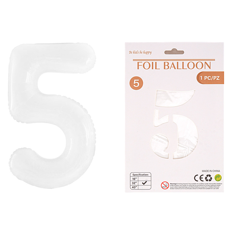 Globo de película de aluminio digital de 32 pulgadas, tarjeta de papel, tapa dura, paquete individual, cuerpo delgado, fiesta digital, globo decorativo flotante
