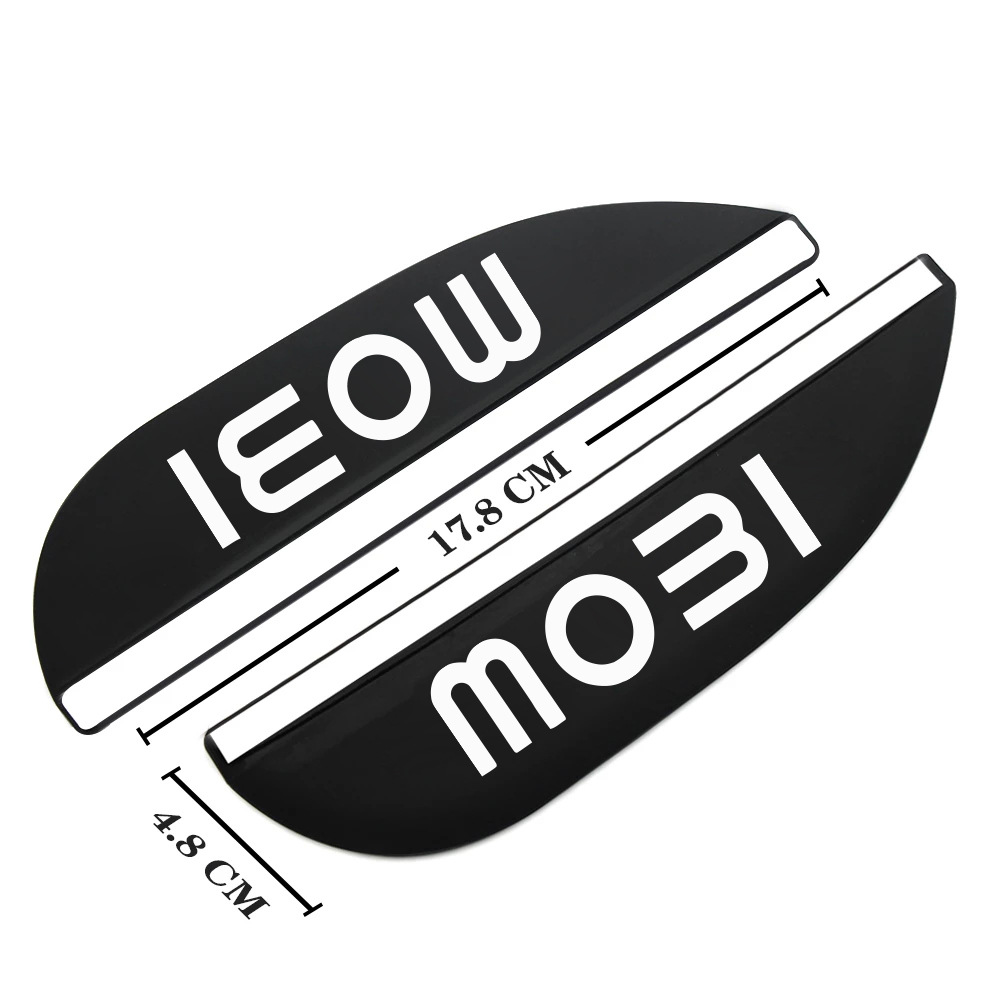 Rearview mirror rainproof sticker: Fiat Rain Guard Visor - fiat-22-mobi