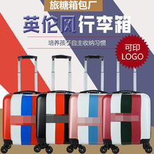 拉杆寸儿童可行李轮机箱18logo登机万向行李箱卡通图案登机箱
