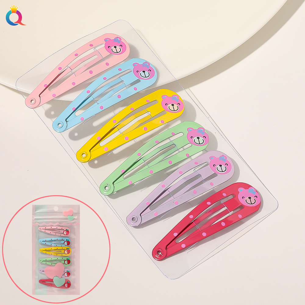 Wholesale Heart Bb Clip Set Candy Color Fruit Hairpin Bangs Clip Hairpin Hair Accessories display picture 9