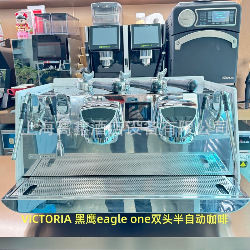 VICTORIA Black Hawk eagle one double head semi-automatic coffee machine used coffee machine 95 new