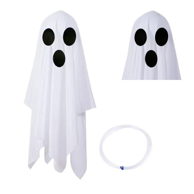 Colgante fantasma de Halloween Decoración de jardín de Halloween Linterna Suministros de fiesta Decoración de escena Colgante de decoración de calabaza