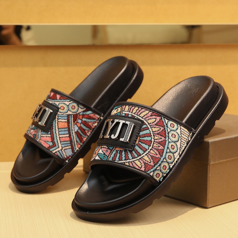 2026 New Couple's Canvas Retro Men's And Women's Sandals, Popular Among Students, Trendy Beach Slippers For Cross-Border_vogvips.com