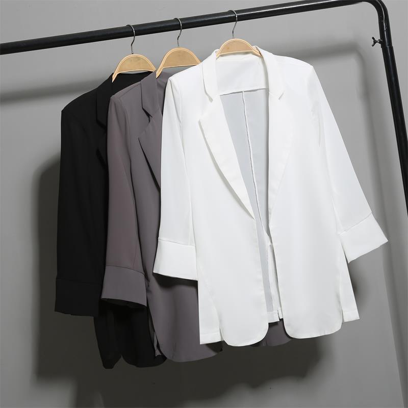 Lightweight Women's Chiffon Blazer Thin Versatile Sun Protection_voghion.com