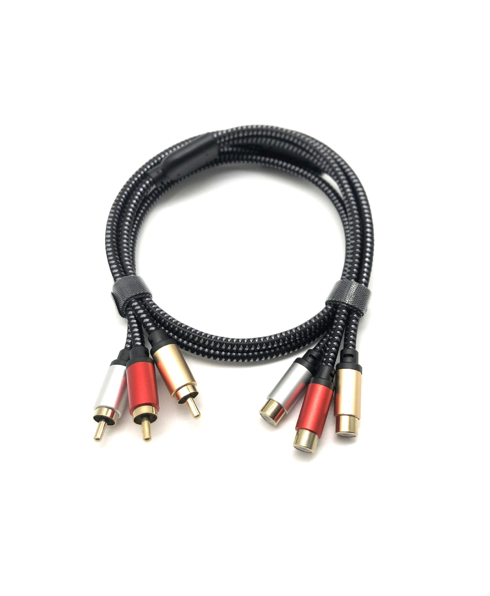 AV/RCA three Lotus male-female three-to-three extension cable Red Yellow White set-top box cable audio and video cable