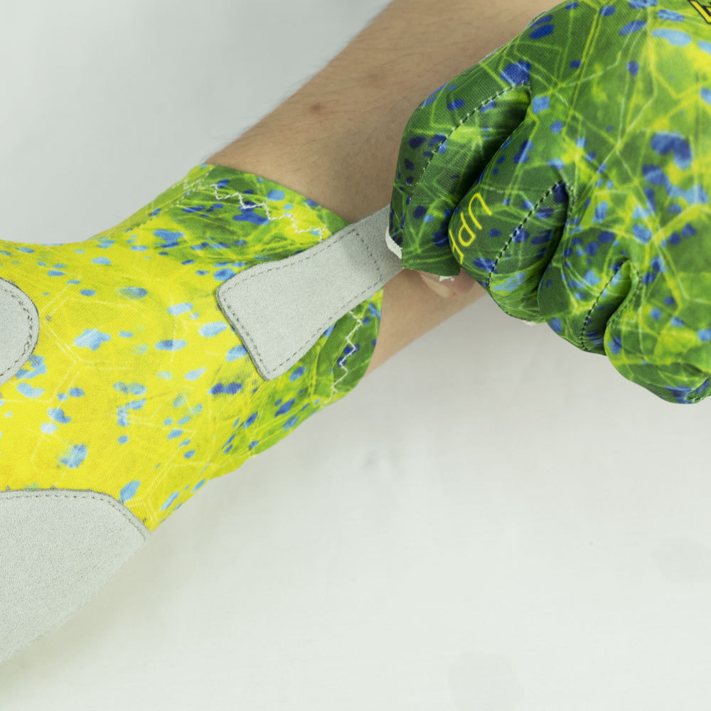 UPF50 +钓鱼手套 防紫外线 防滑手套防晒 半指 户外海钓路亚手套