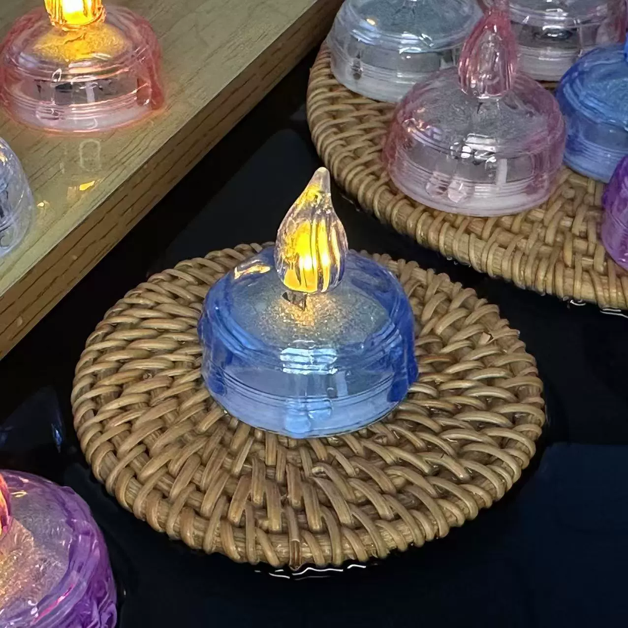 LED водонепроницаемая свеча, водные украшения, реквизит, Amazon