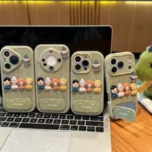 卡通小人支架适用苹果17手机壳iphone16promax华为mate70手机壳
