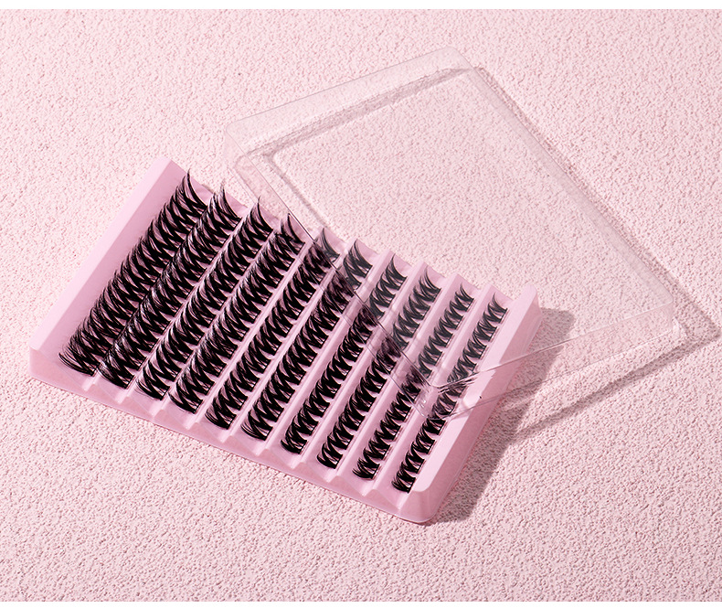 New  single cluster natural large capacity eyelashes, segmented hair, daily DIY grafting eyelashes_voghion.com