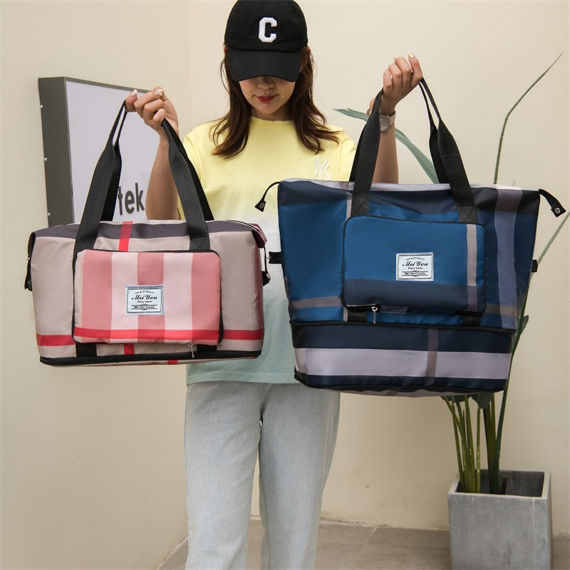 Multifuncional bolsa de fitness deportiva de gran capacidad impermeable resistente al desgaste bolsa de viaje natación bolso de separación húmedo y seco Universal