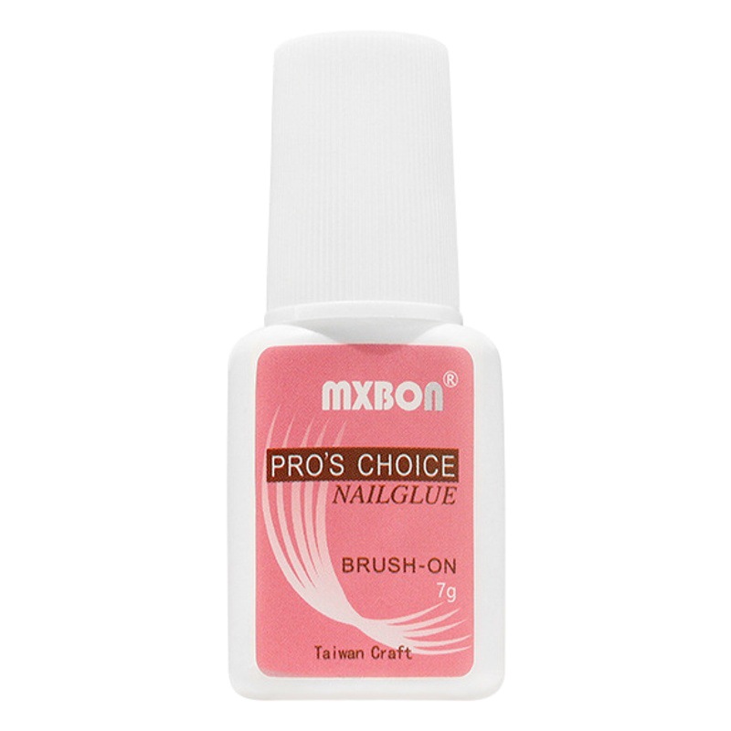 Taiwan MXBON 7g accesorios de secado rápido con cepillo de uñas pegamento especial palo diamante pieza de uñas falsas al por mayor especial