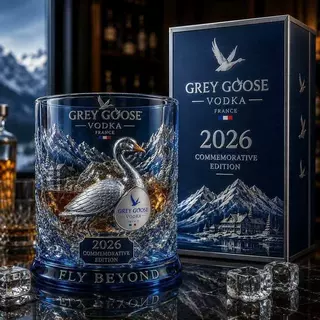 跨境新品Grey Goose 30 YearsLimited Whiskey Glass纪念威士忌杯